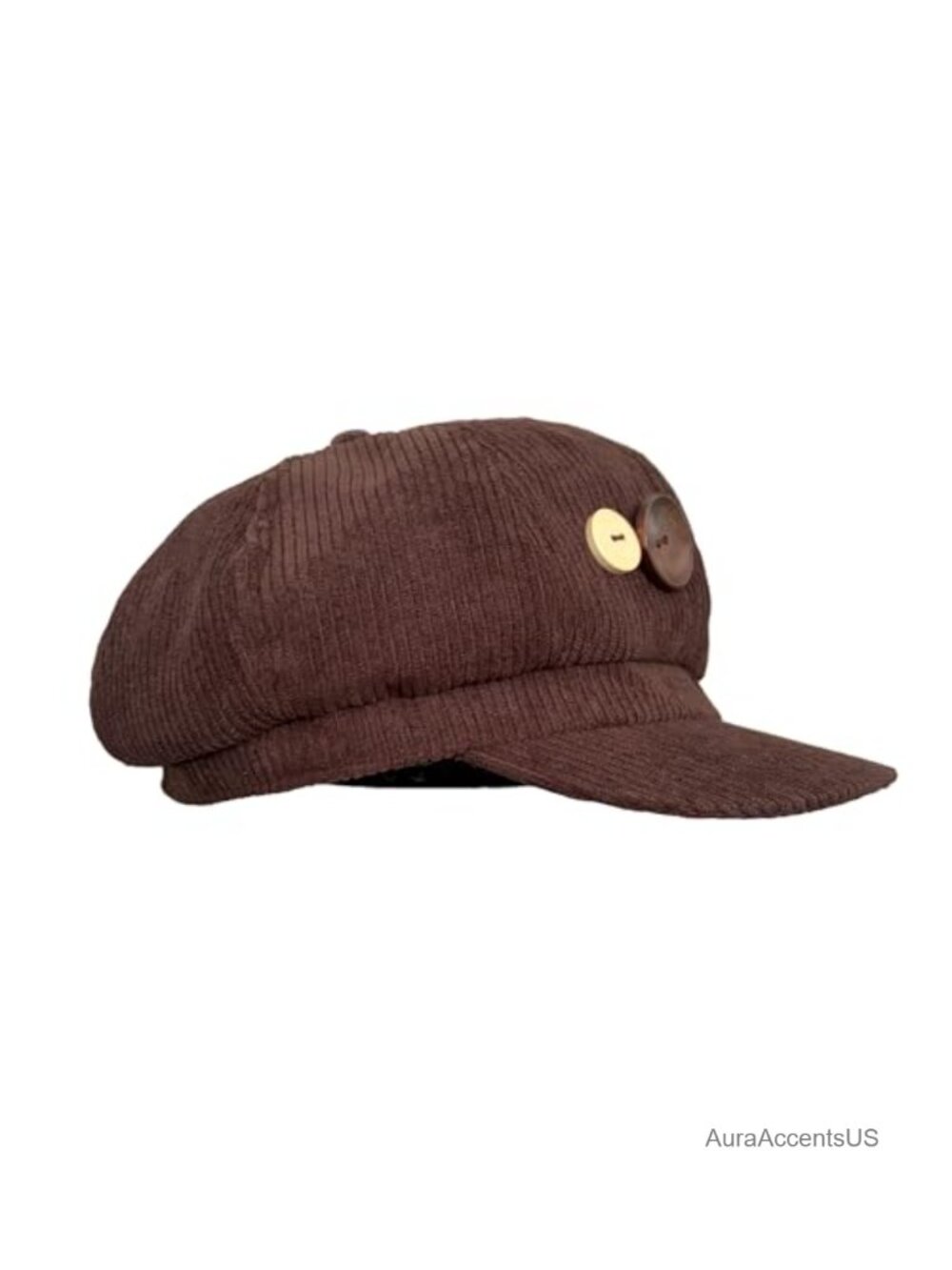 Women's Newsboy Hat Corduroy Baker Boy Beret Cap Adjustable